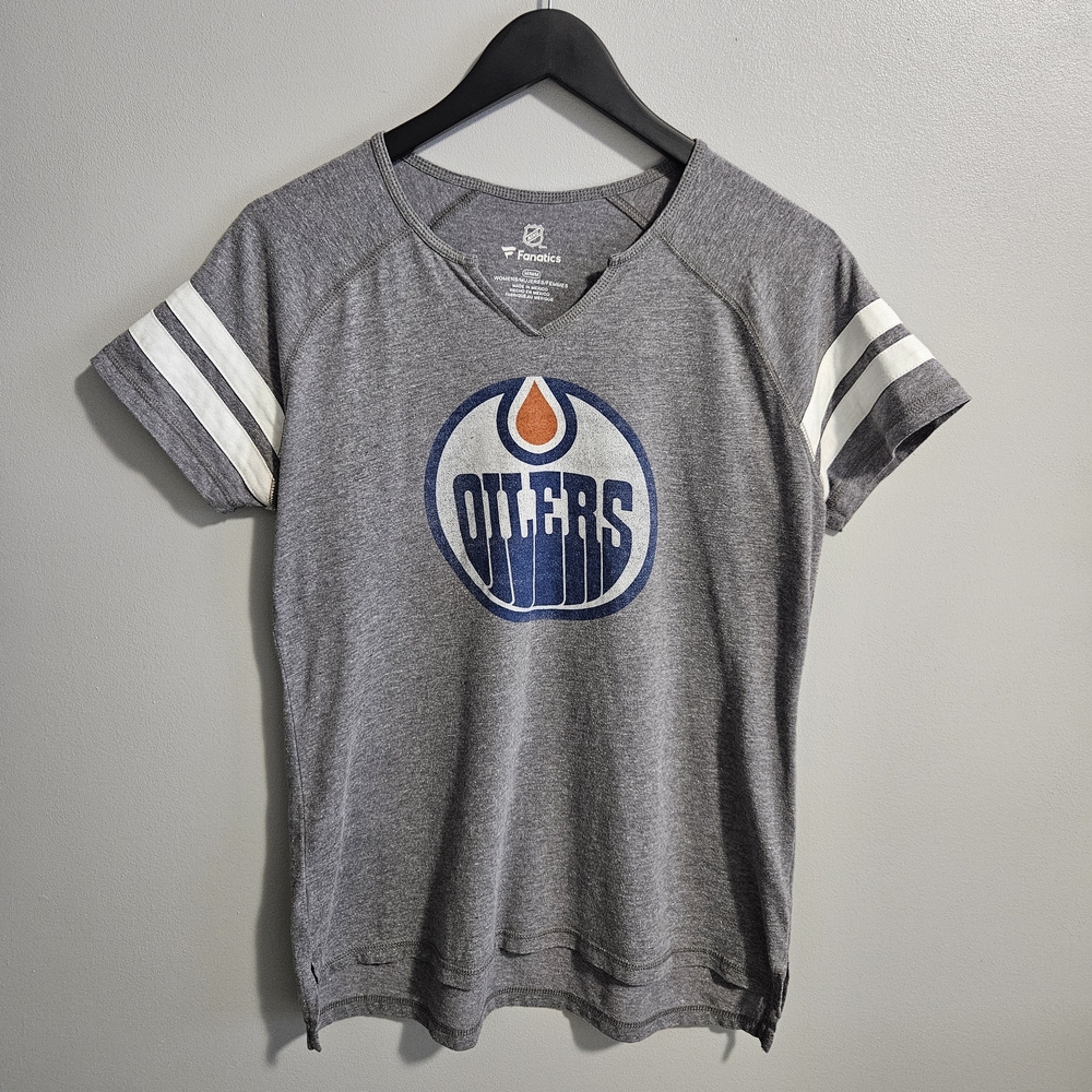 Edmonton Oilers Women's Raglan Fanatics T-Shirt